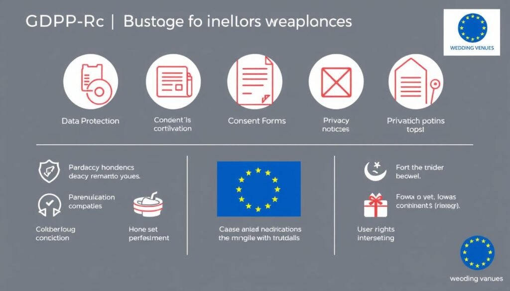 GDPR compliance graphic for wedding venue websites