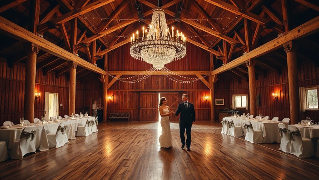 The Barn at Richmond - Kansas Wedding Venue Review airy acoustic central dancefloor