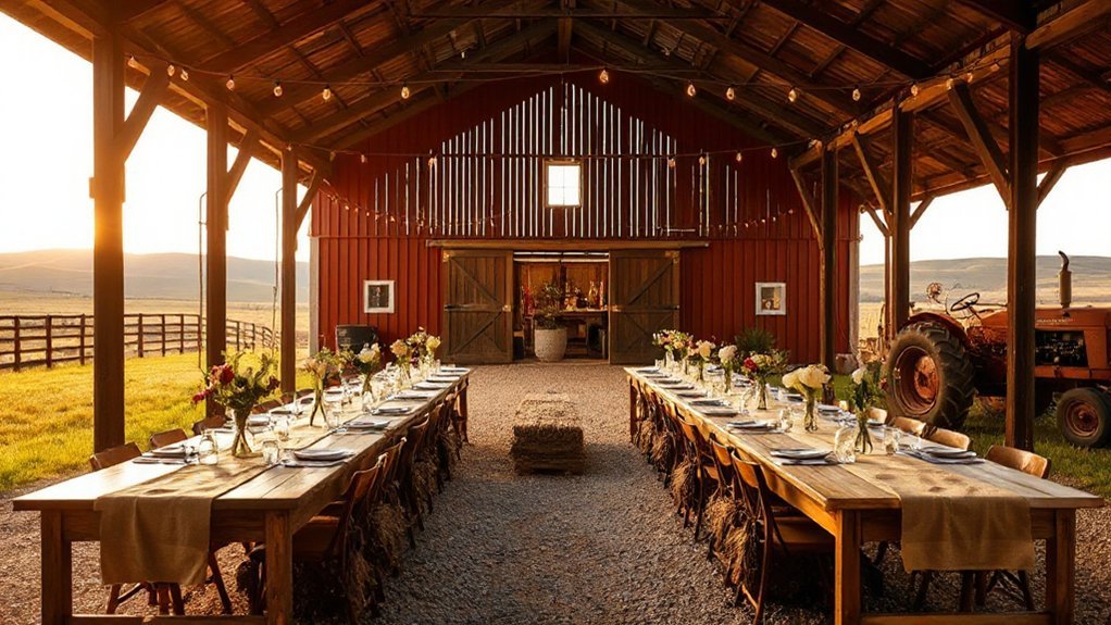 budget rustic barn wedding