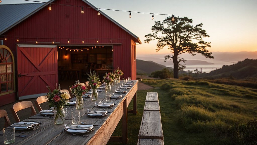 16 Gorgeous Rustic Bay Area Wedding Venues | See Prices cliffside rustic coastal ranch