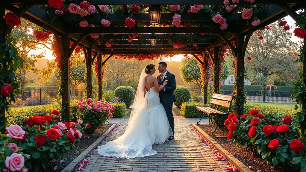 Top 10 Wedding Venues in Kansas City - Photographer's Choice golden hour rose romance