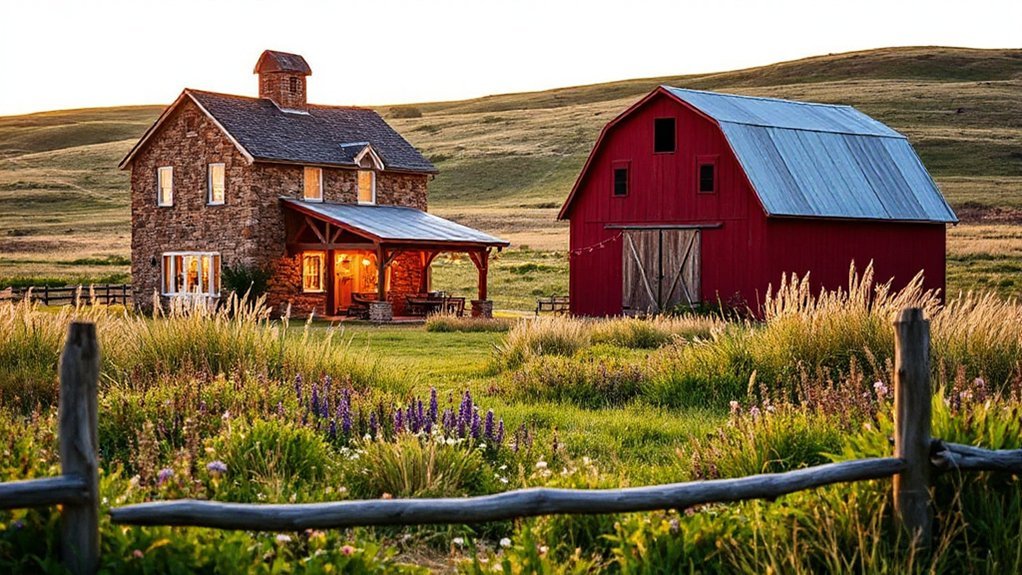 historic limestone prairie wedding