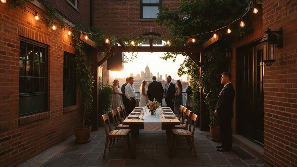 intimate minimalist neighborhood elopements