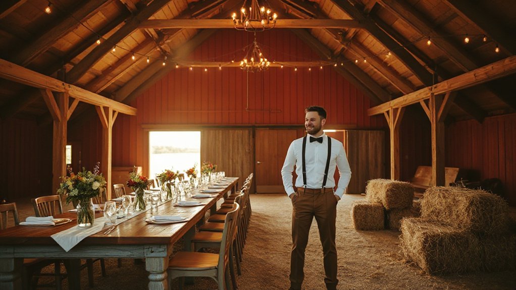 Are Barn Weddings Still Popular: 7 Truths Couples Love knotty wood linen patina