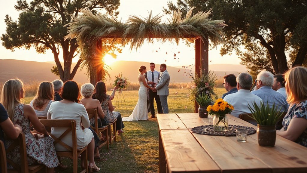 local rented zero waste wedding