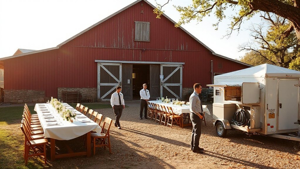 Ranch & Farm Wedding Venues in California - Price Guide rentals staffing power restrooms
