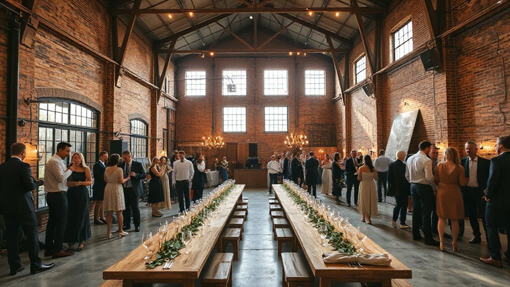 repurposed industrial loft celebration