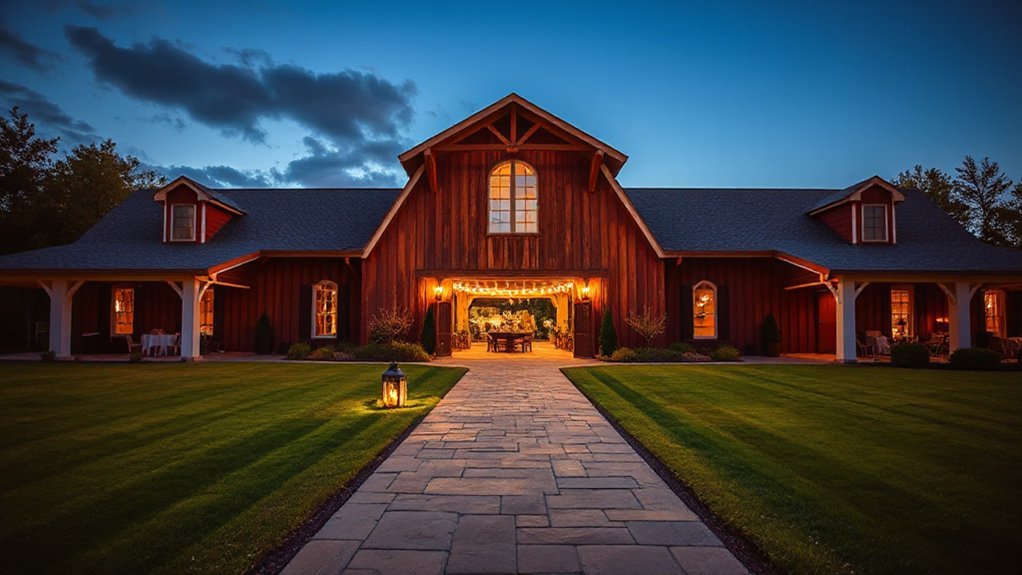 rustic barn rolling pasture