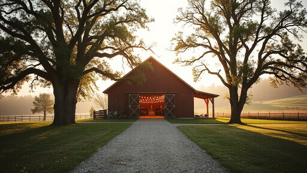 rustic conservation minded barn venue