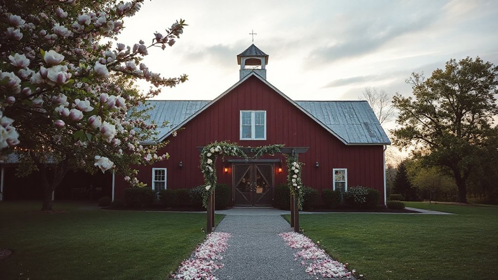 rustic historic lenexa barn