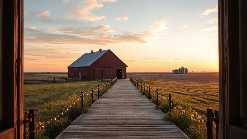 rustic prairie meadow ceremony