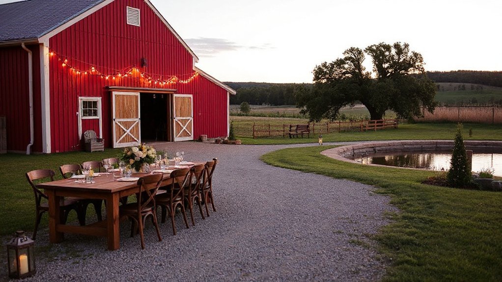 rustic stone barn wedding