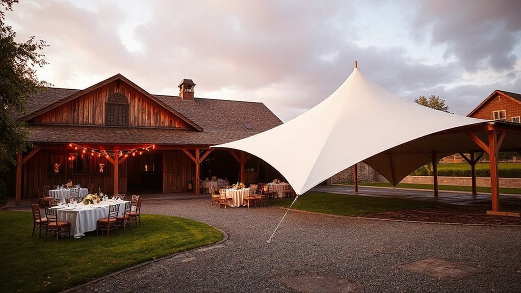 seating layouts rain contingency