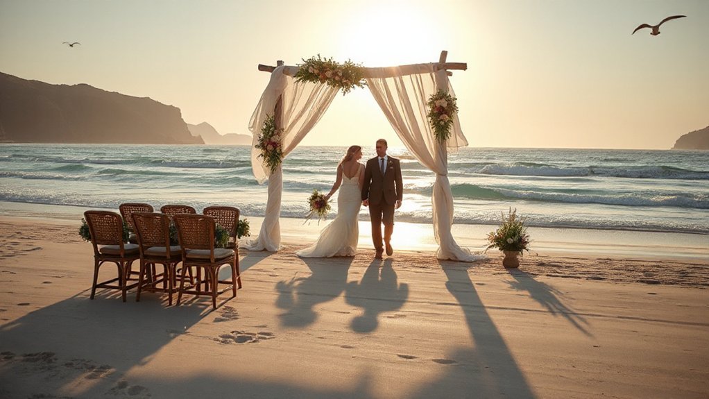 sunset shoreline nautical chic