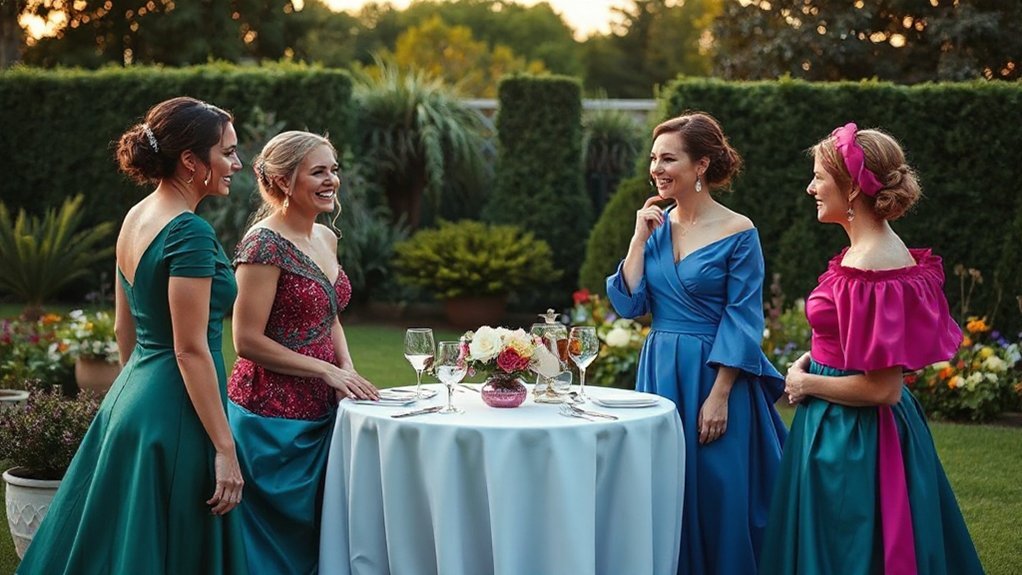 tailored architectural bridal party