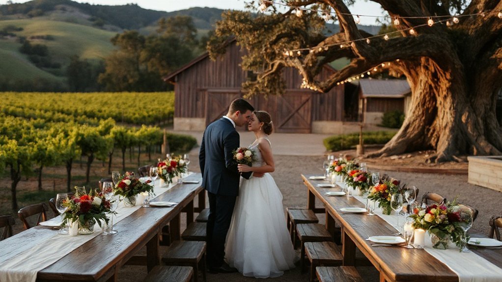 16 Gorgeous Rustic Bay Area Wedding Venues | See Prices vineyard estate wedding logistics