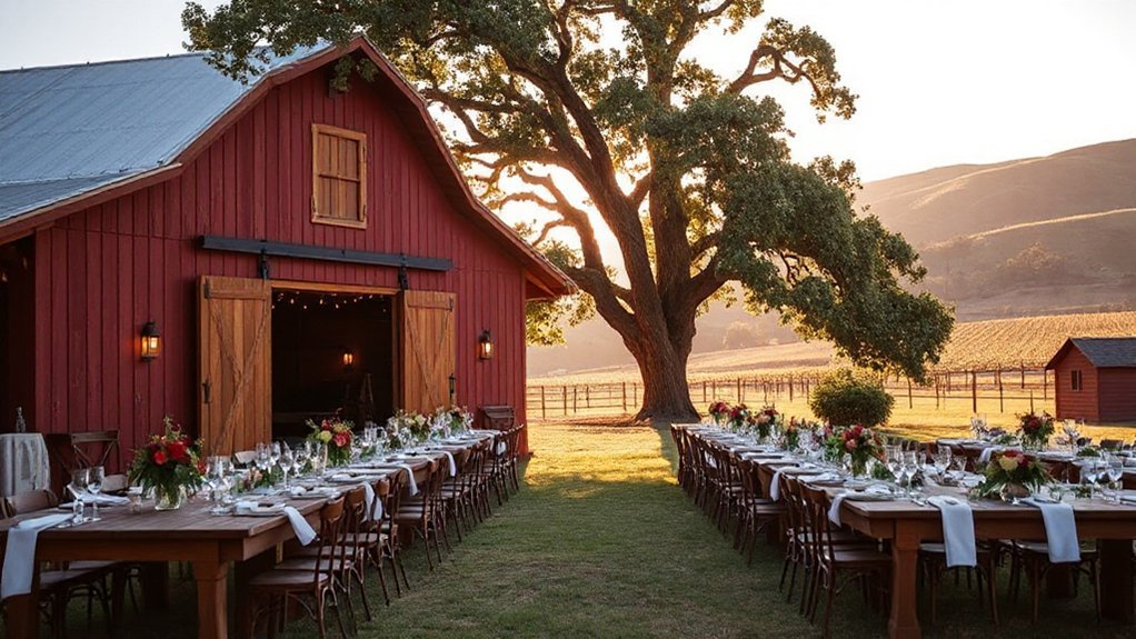 white barn petaluma wedding