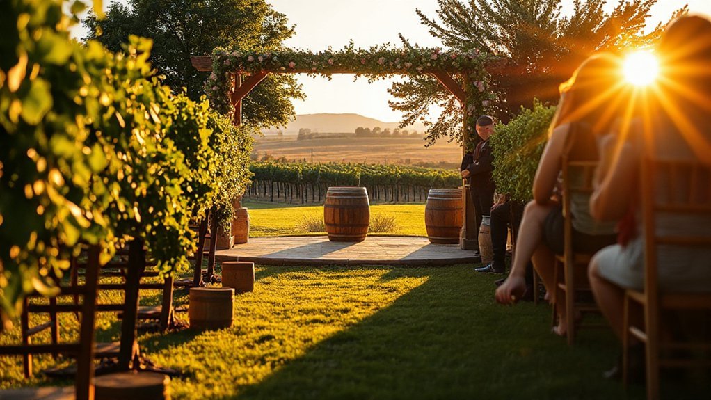 wind swept cinematic vineyard weddings