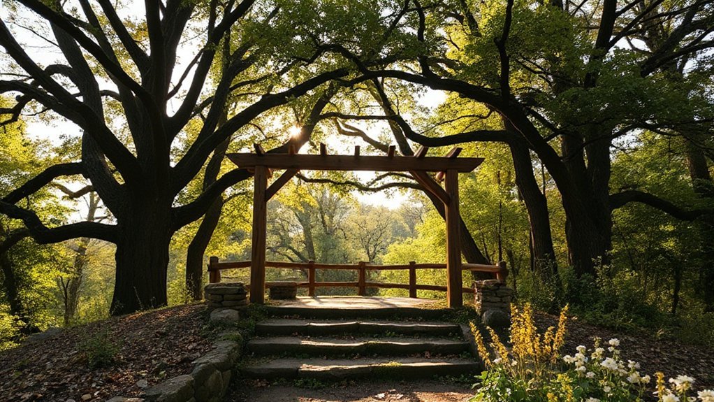 wooded bluff lakeside vows